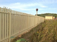 Забор из евроштакетника 131 метр Забор из евроштакетника 131 метр
