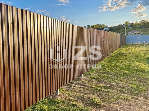 забор из профнастила с утрамбованным щебнем 200 метров забор из профнастила с утрамбованным щебнем 200 метров